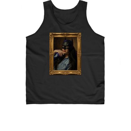 Bat Hal Tank Top, a Black Classic Unisex Tank Top