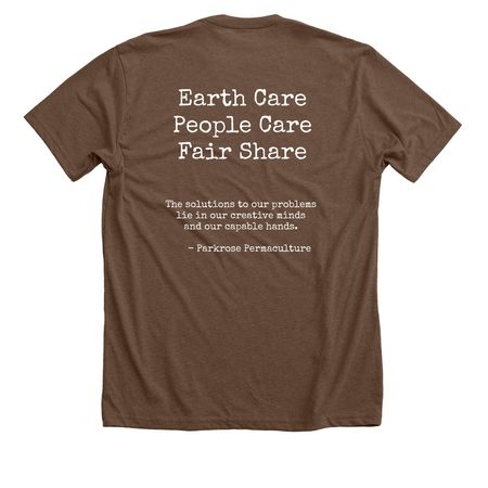 Permaculture, a Heather Brown Premium Unisex Tee (back-view)