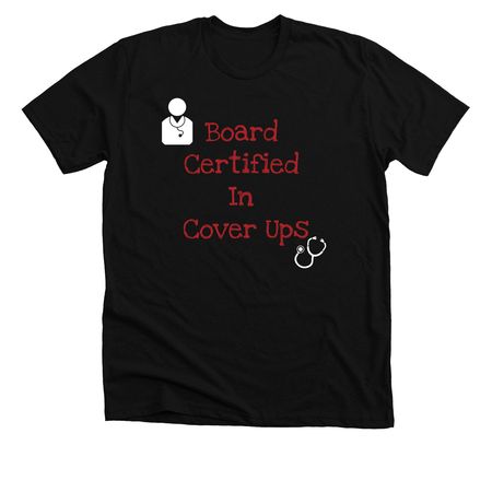 Funny Tees, a Solid Black Blend Premium Unisex Tee