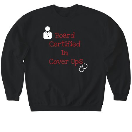 Funny Tees, a Black Softstyle Crewneck Sweatshirt