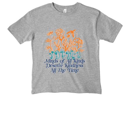Minds of All Kinds, a Athletic Heather Youth Heavyweight Tee