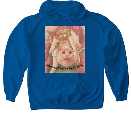 The Worth of One Pig, a Royal Gildan Softstyle Pullover Hoodie