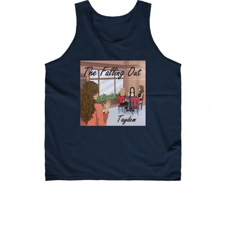 'The Falling Out', a Navy Classic Unisex Tank Top