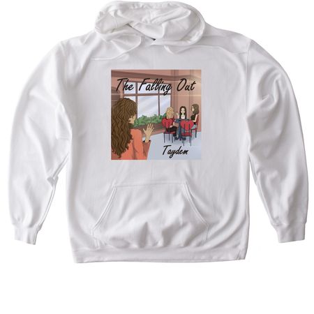 'The Falling Out', a White Gildan Softstyle Pullover Hoodie