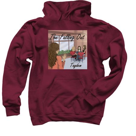 'The Falling Out', a Maroon Pullover Hoodie