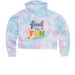 Find the Fun - happy, a Cotton Candy Women?s Tie Dye Cropped Hoodie