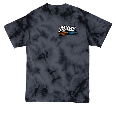Mitten Heating & Cooling LLC, a Black Crystal Tie Dye Tee