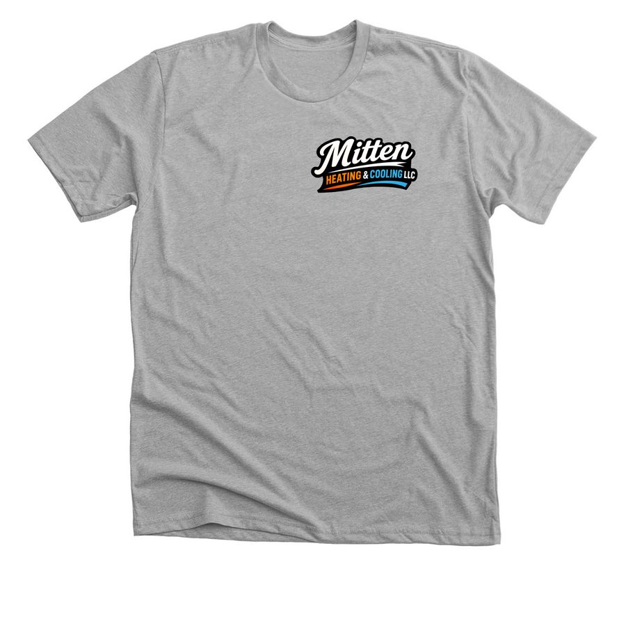 Mitten Heating & Cooling LLC, a Athletic Heather Premium Unisex Tee