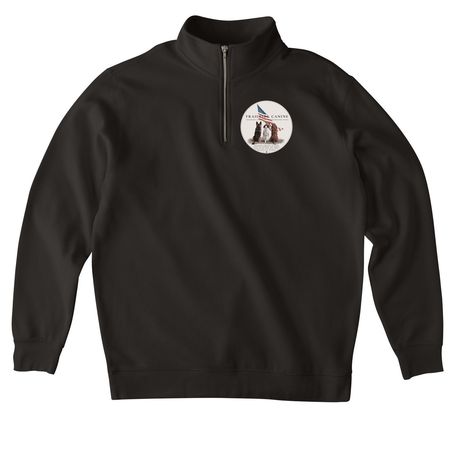 TC America 250 Logos&nbsp;, a Black Midweight Quarter Zip Pullover