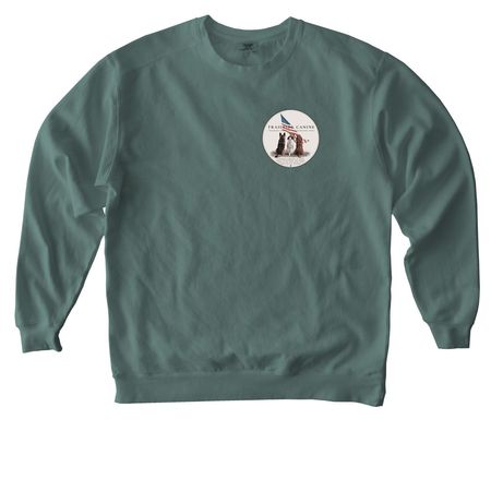 TC America 250 Logos&nbsp;, a Blue Spruce Comfort Colors Crewneck Sweatshirt