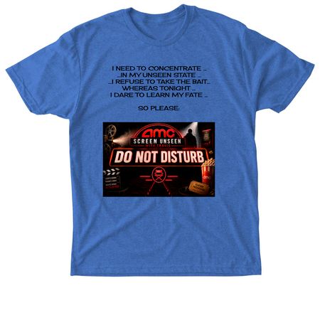 DND Unseen Shirt That Says It All!, a Vintage Royal Triblend Unisex Tee