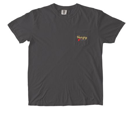 Hungry Visionary Pocket Tee, a Pepper Comfort Colors Pocket Tee