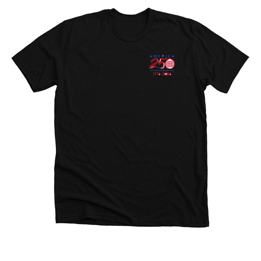 250 America&nbsp;, a Solid Black Blend Premium Unisex Tee
