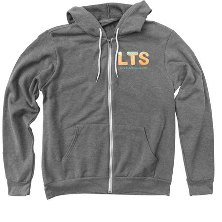 Honoring John's Dream, a Deep Heather Zip Up Hoodie