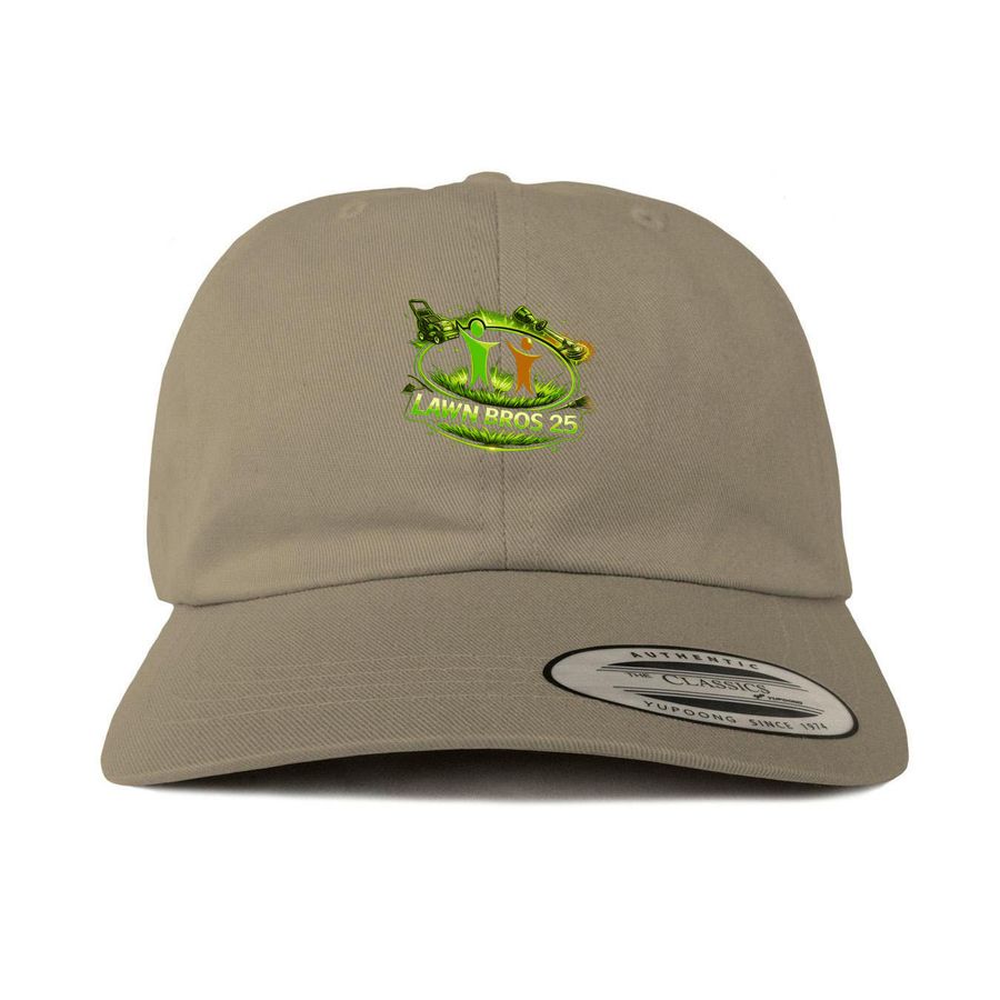 Hats, a Khaki Printed Classic Baseball Cap