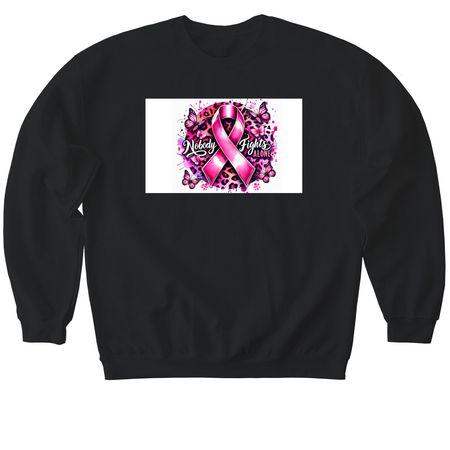 Help fight for a cure, a Black Softstyle Crewneck Sweatshirt