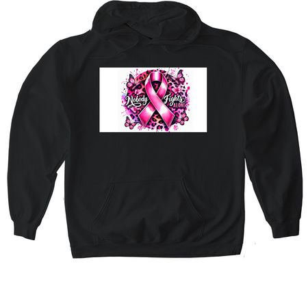 Help fight for a cure, a Black Gildan Softstyle Pullover Hoodie