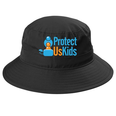 WEAR THE MISSION., a Black Printed UV Bucket Hat