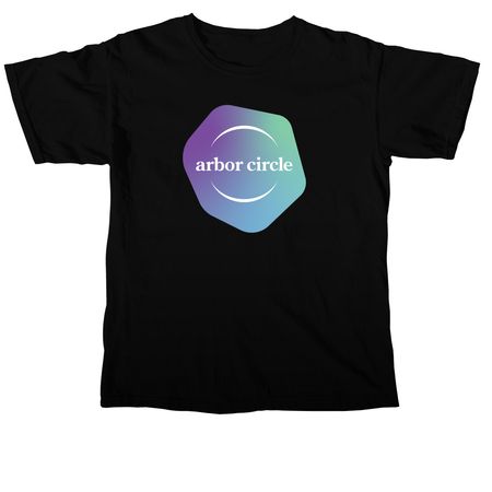 Arbor Circle Vibes, a Black Comfort Colors Unisex Tee