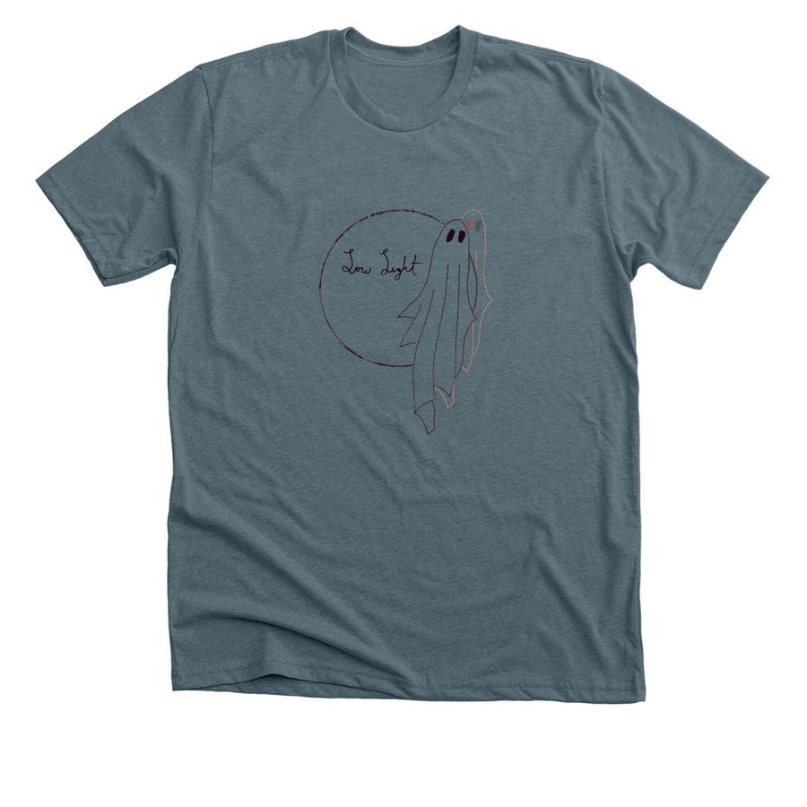 Low Light Ghost, a Heather Slate Premium Unisex Tee