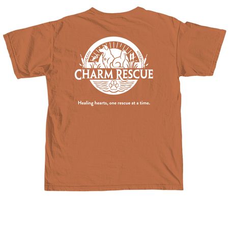Rescue all the DOGs, a Yam Comfort Colors Unisex Tee (back-view)
