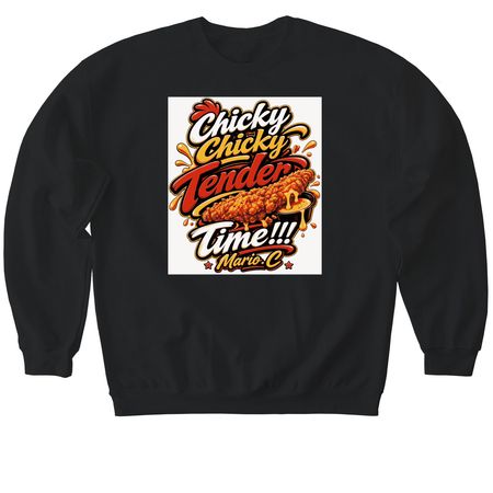 Chicken Tender&nbsp;, a Black Softstyle Crewneck Sweatshirt