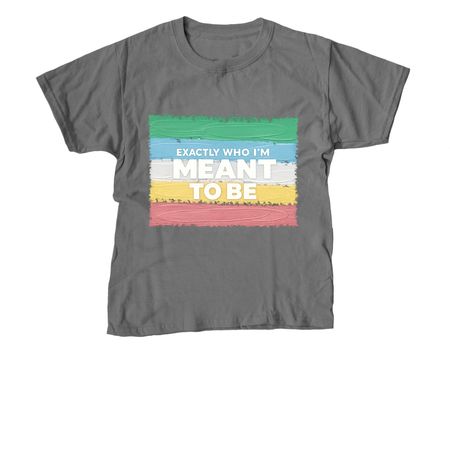Exactly Who I'm Meant To Be, a Charcoal Youth Unisex Tee