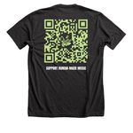 UNISEX STREET-TEAM TEE-QUITE LOUD COLLECTION&nbsp;, a Dark Grey Heather Premium Unisex Tee (back-view)