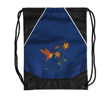 Hummingbird Drawstring Bag, a True Royal Rival Cinch Pack