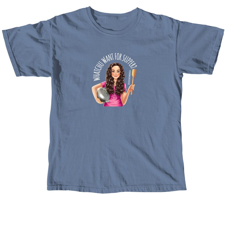 ?Whatchu want for supper? Amber Nicole, a Blue Jean Comfort Colors Unisex Tee