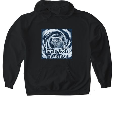 ?Fearless & Feral, a Black Gildan Softstyle Pullover Hoodie