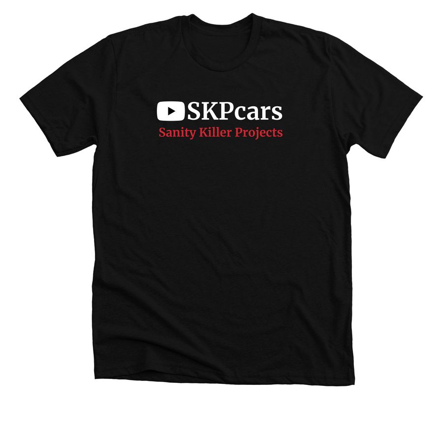 SKPcars Logo Tee, a Solid Black Blend Premium Unisex Tee