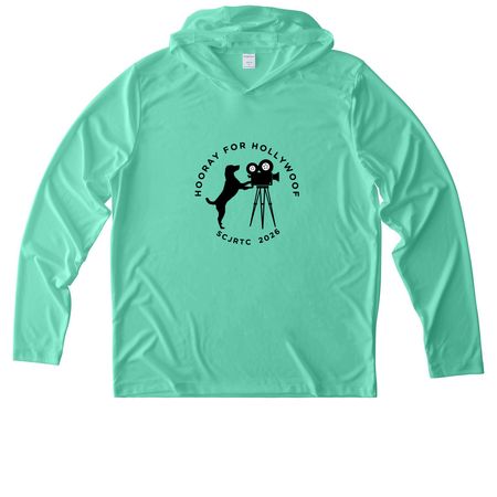 UV Performance Long Sleeve Hoodie, a Bright Seafoam UV Performance Long Sleeve Hoodie