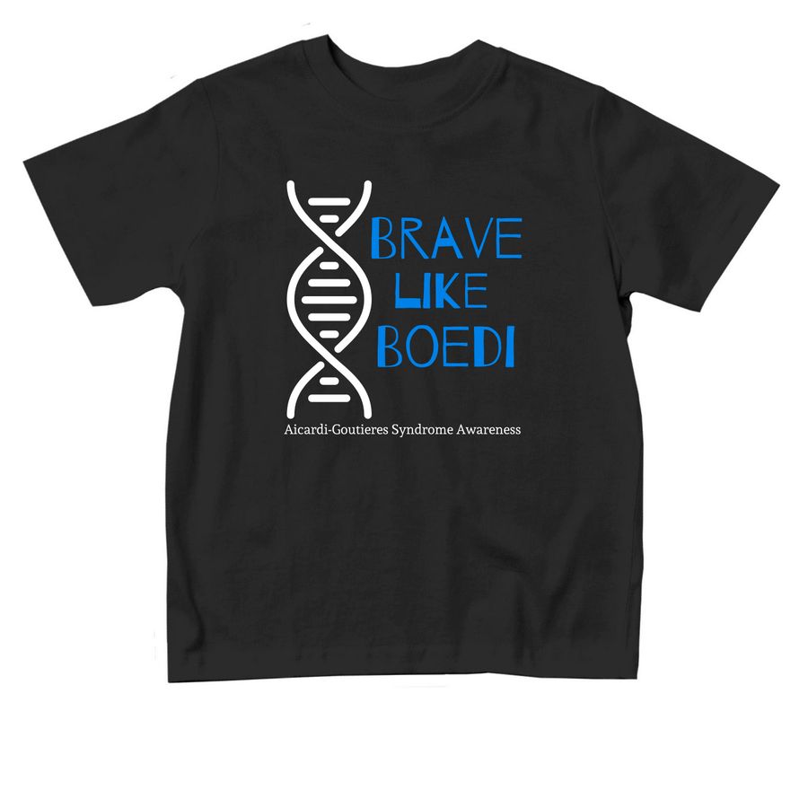 Brave like Boedi (toddler), a Black Toddler Tee