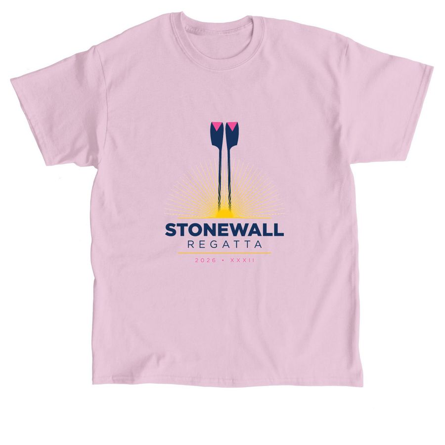 2026 Stonewall Regatta T-shirt, a Light Pink Classic Unisex Tee