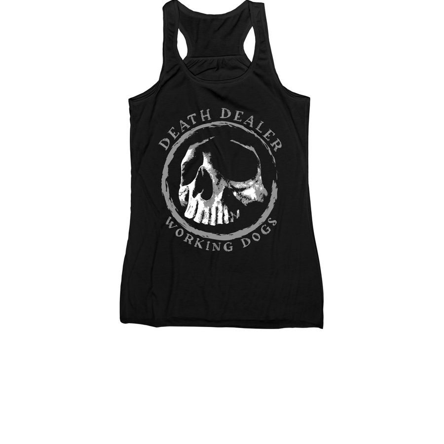 Death Dealer Working Dogs, a Black Women's Racerback