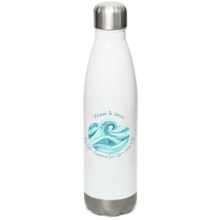 Water Bottles, a White Stainless Steel Water Bottle