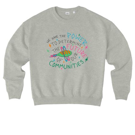We Have the Power: Adult & Youth, a Heather Grey Stanley/Stella Ledger Dry Crewneck Sweatshirt
