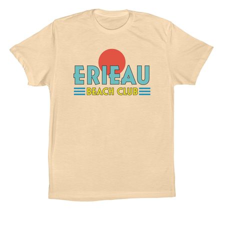 Erieau Beach Club, a Soft Cream Premium Cotton Tee