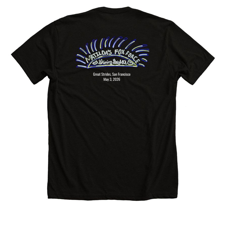 Matilda's Fox Force, 2026, a Solid Black Blend Premium Unisex Tee (back-view)