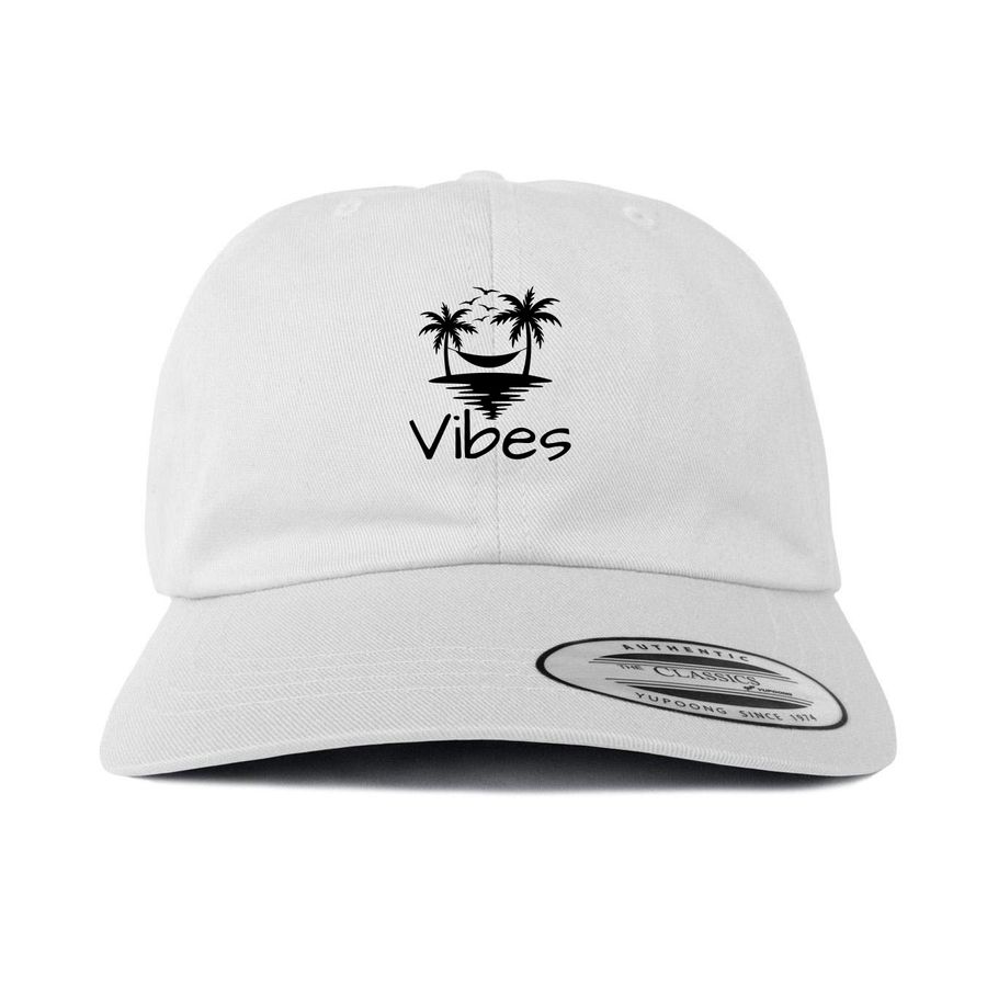 Tropical Vibes Hat, a White Printed Classic Baseball Cap