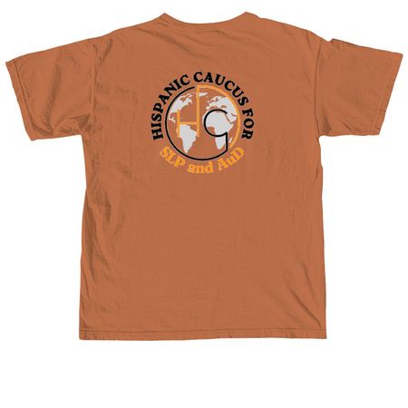 Comunicaci?n Sin Fronteras, a Yam Comfort Colors Unisex Tee (back-view)