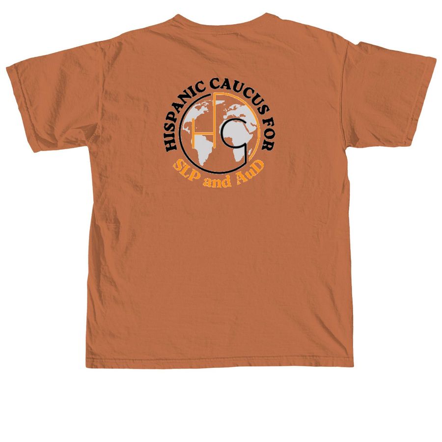 Comunicaci?n Sin Fronteras, a Yam Comfort Colors Unisex Tee (back-view)