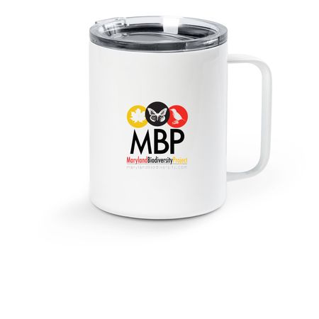10 oz insulated travel mug, a White Stainless Steel Travel Mug