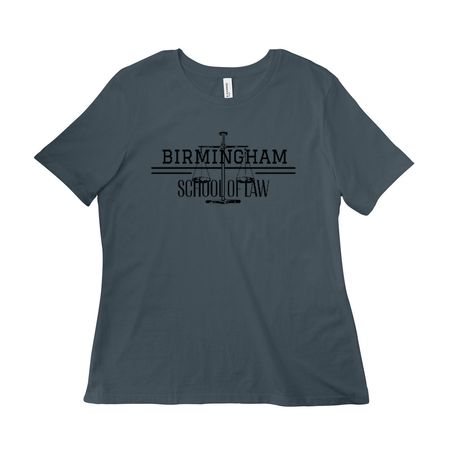 BSL Scales, a Vintage Navy Women?s Relaxed Cotton Tee