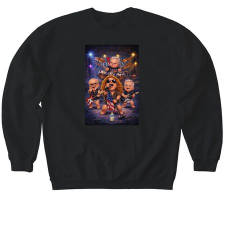 BABY V LIVE, a Black Softstyle Crewneck Sweatshirt