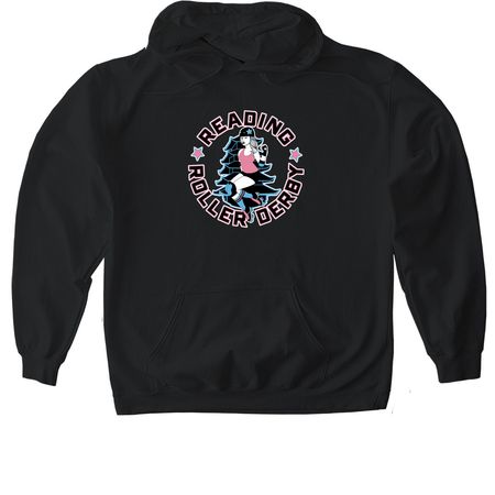 RDG Supports The Trans Community, a Black Gildan Softstyle Pullover Hoodie