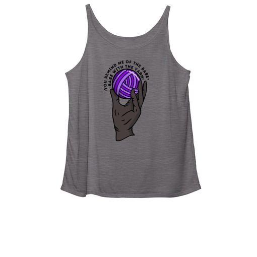 Babe with the [Yarn] Power... Grey Triblend Women's Slouchy Tank