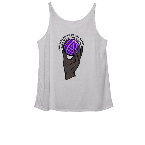 Babe with the [Yarn] Power... Athletic Heather Women's Slouchy Tank