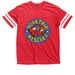 Road, White and AROO! RTR Summer Fundraiser, a Vintage Red / White Football Jersey Tee